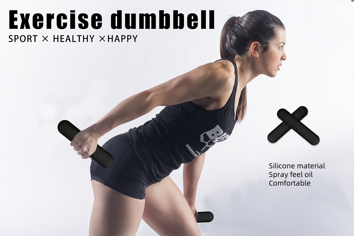 Pilates Yoga Barı - Barbell Bar Beam Silicone Dumbbell Power