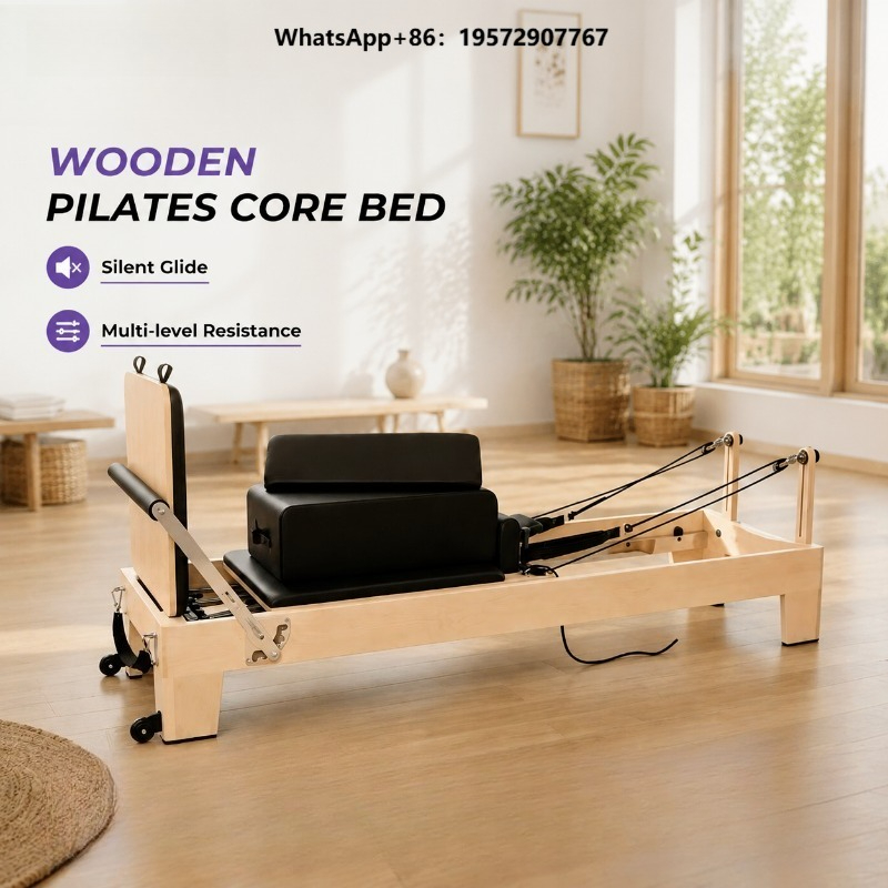 Pilates Yoga Home - Commercial White Maple Pilates Reformer Professional