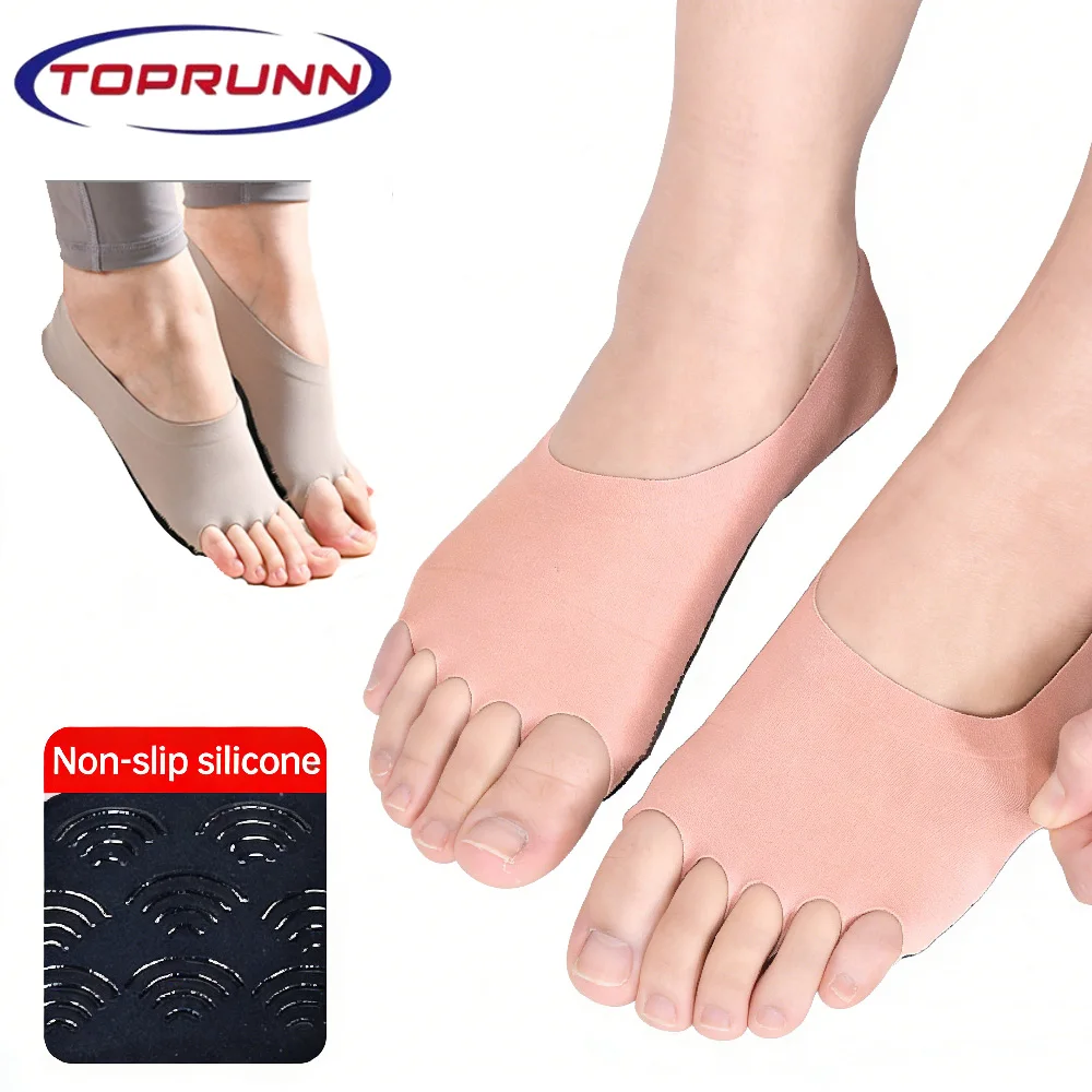 Pilates Yoga Home - 1Pair Toeless Yoga Socks for Women,Pilates