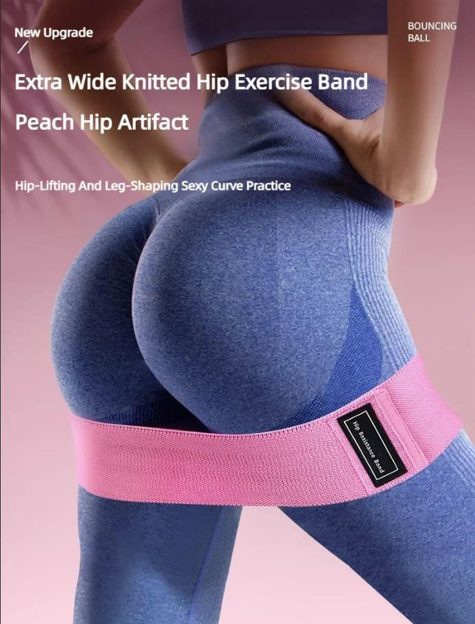 Pilates Yoga Circle - 3Pcs Fabric Resistance Hip Booty Bands