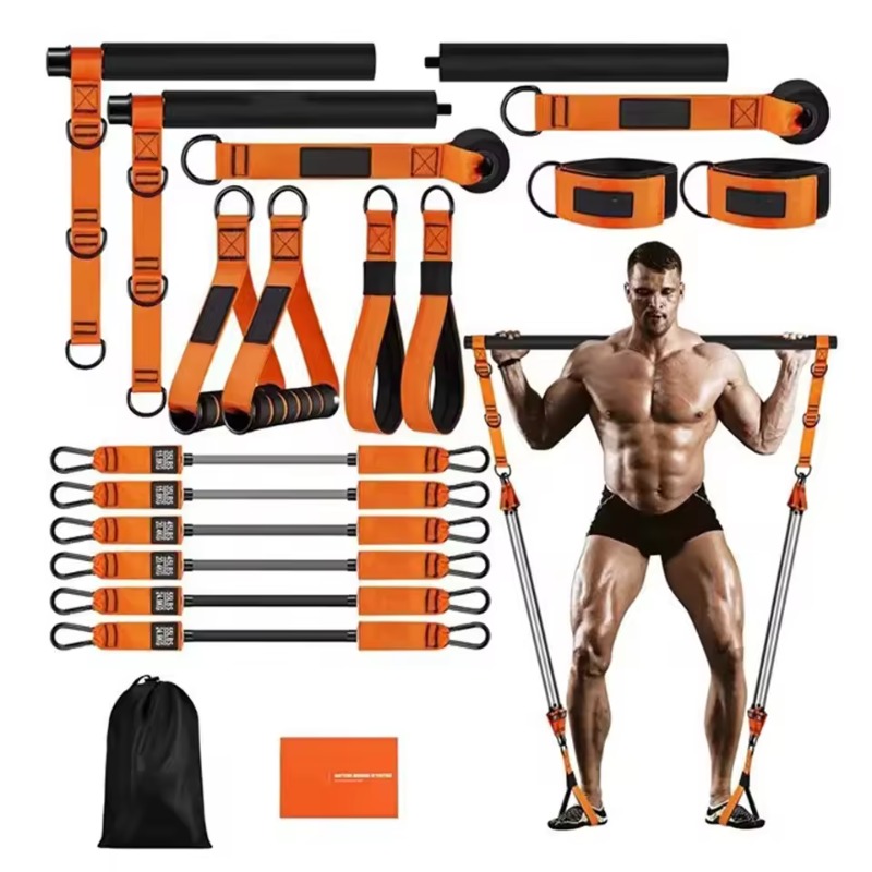 Pilates Yoga Barı - Pilates Bar Kit W/ Resistance Bands