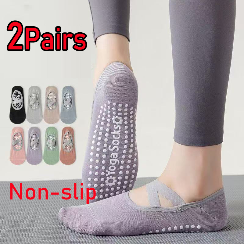 Pilates Yoga Hose - 1/2 Pairs Breathable Yoga Socks Women
