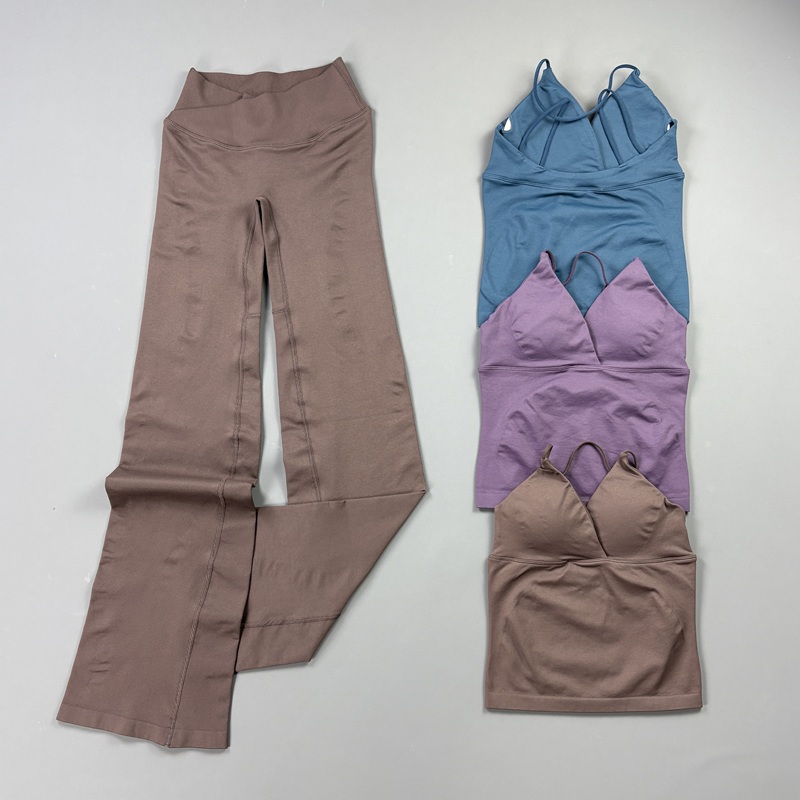 Pilates Yoga Kit - 2Pcs Women Seamless Yoga Workout Sets