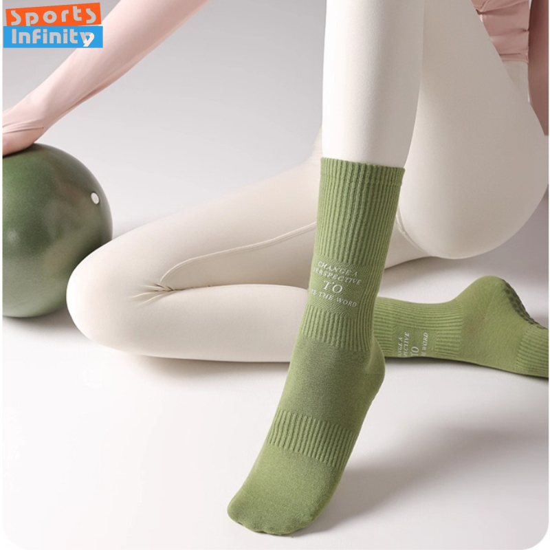 Pilates Yoga Hose - Mid Tube Yoga Socks Anti Slip