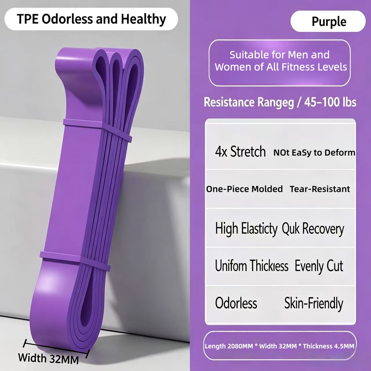 TPE Resistance Bands 6 Levels  - огляд і ціна Difference Pilates And Yoga