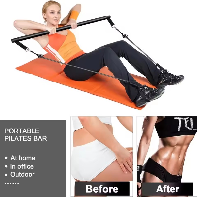 Pilates Bar Kit with Resistanc - огляд і ціна Pilates Yoga Barı