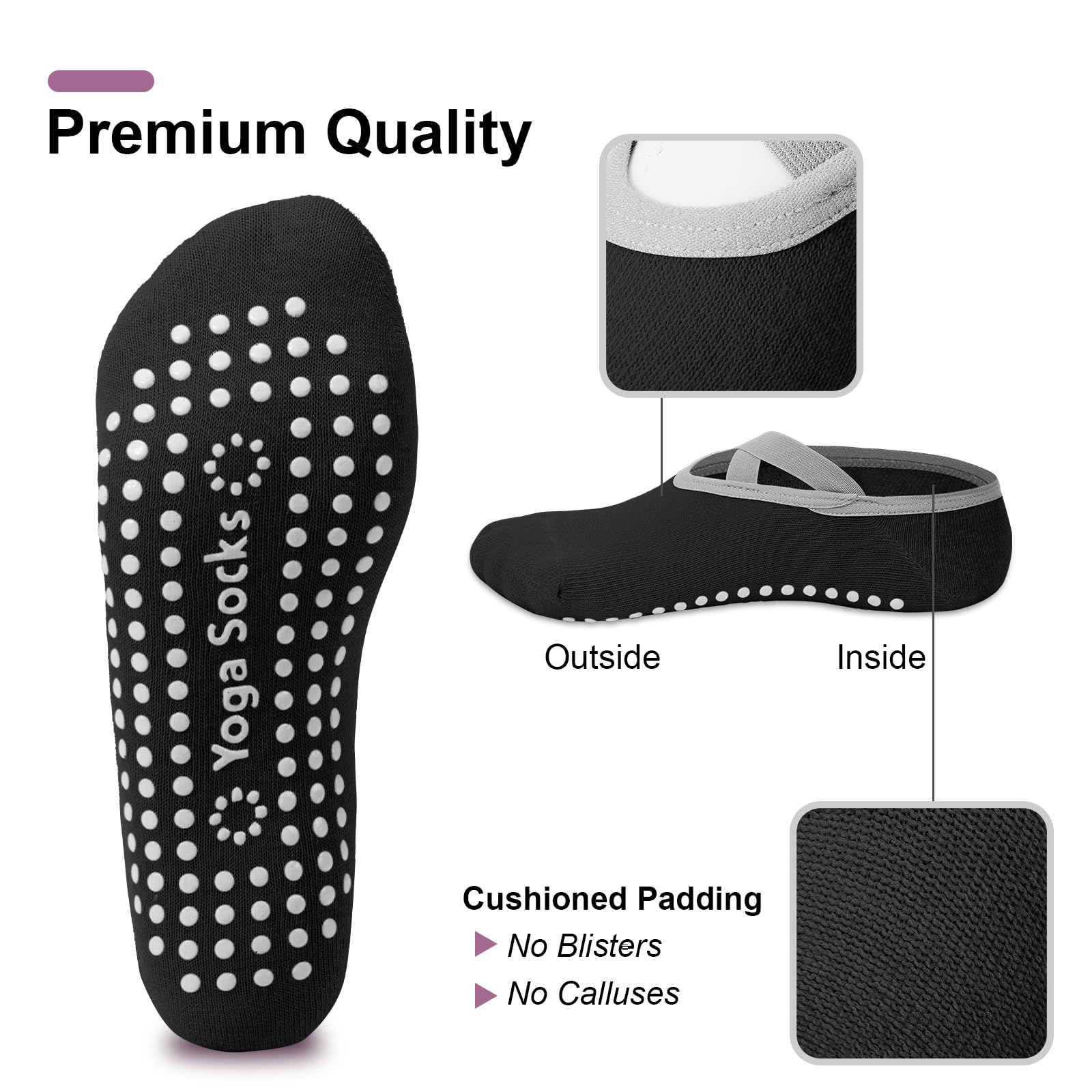 4-pack women's Pilates socks,  - огляд і ціна Pilates Yoga Kit
