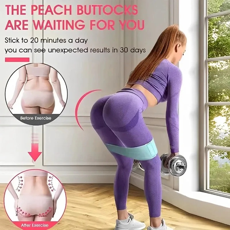 3Pcs Fabric Resistance Hip Boo - огляд і ціна Pilates Yoga Circle
